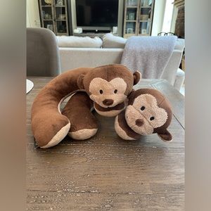 Eddie Bauer Monkey Travel Neck Pillow for Kids - 2 Available